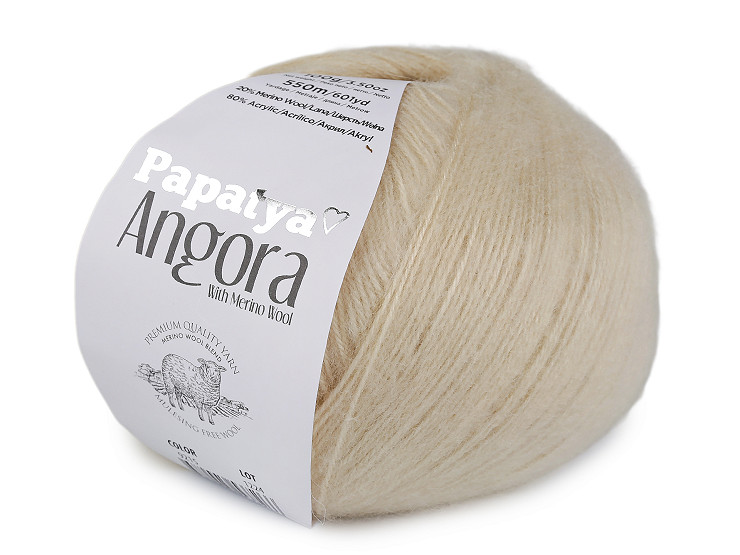 Włóczka Papataya Angora 100 g