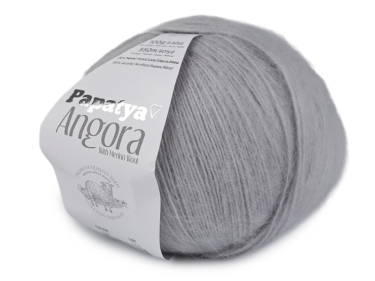 Pelote de laine Papataya Angora, 100 g