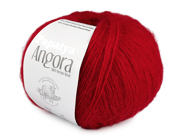 Pelote de laine Papataya Angora, 100 g