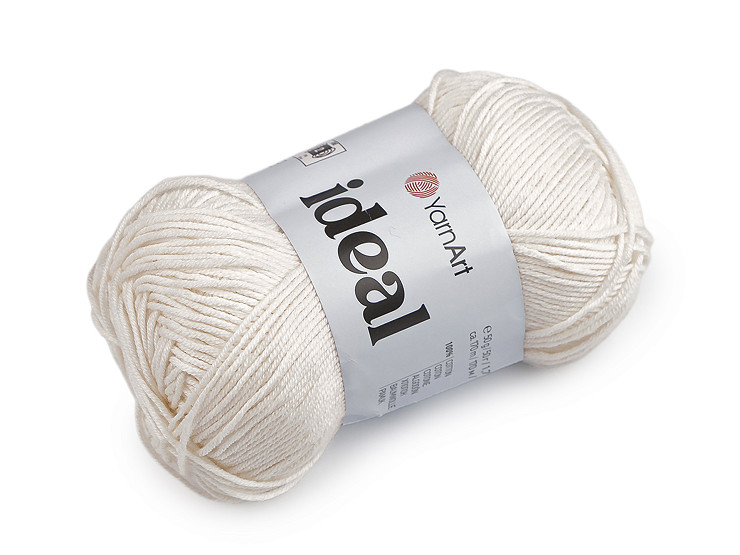 Bavlnená pletacia priadza Ideal 50 g