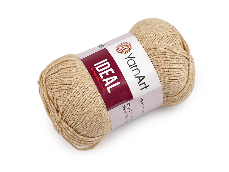 Bavlnená pletacia priadza Ideal 50 g