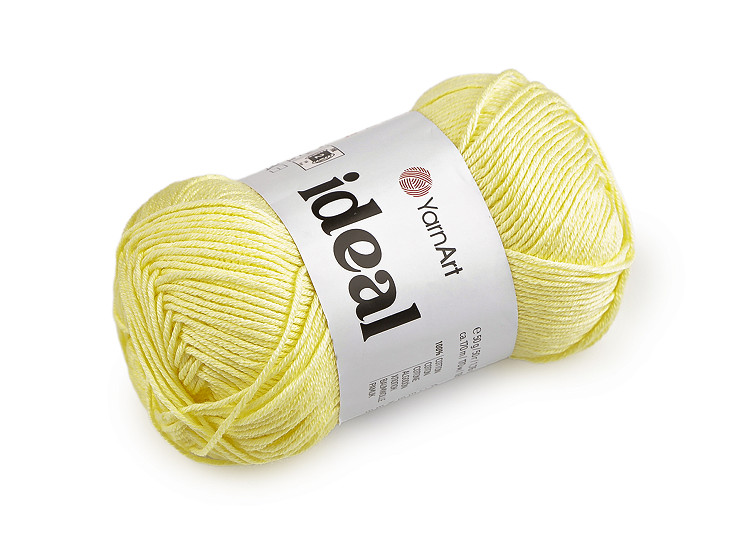 Bavlnená pletacia priadza Ideal 50 g