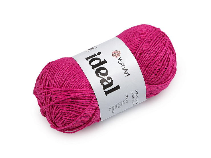 Bavlnená pletacia priadza Ideal 50 g