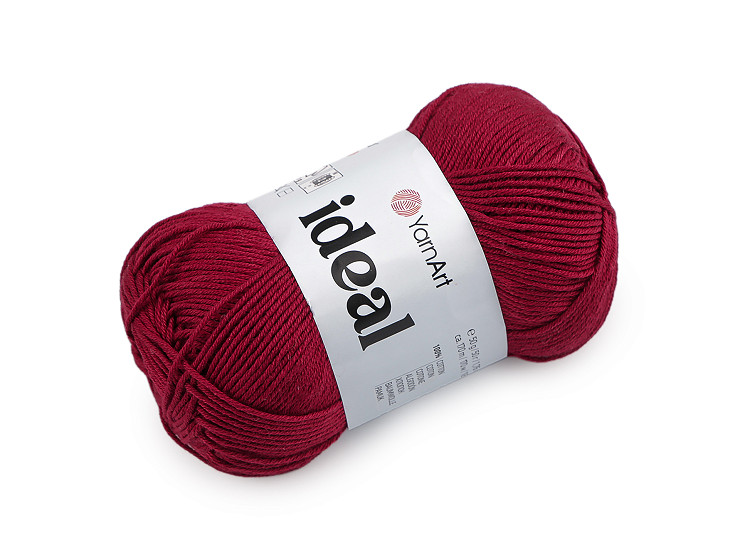 Bavlnená pletacia priadza Ideal 50 g