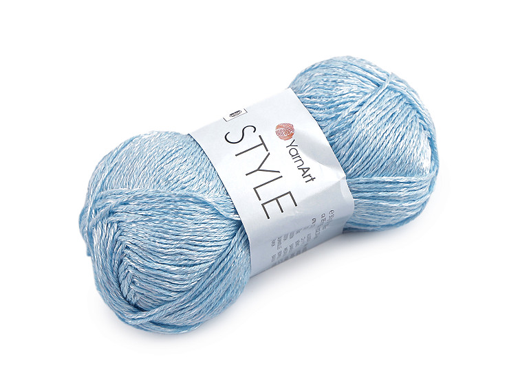 Bavlněná pletací příze Style s viskozovým vláknem 50 g