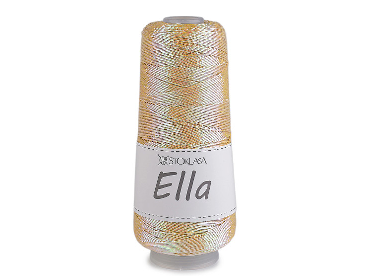 Pletací příze Ella metalická 200 g
