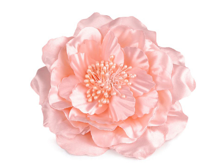 Brošňa / ozdoba ruža s perleťovým leskom Ø13 cm