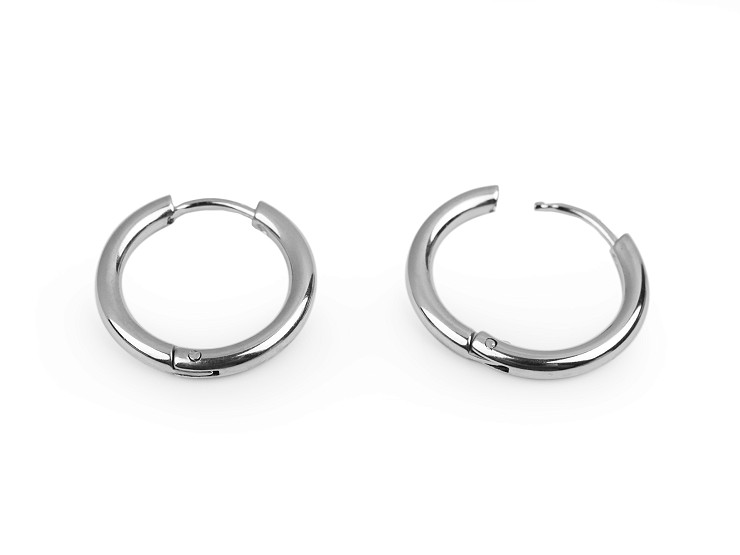 Stainless Steel Hoop Earrings STOKLASA Haberdashery and Fabrics