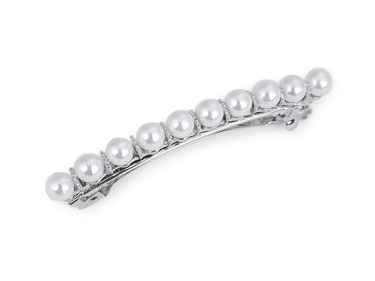 French Hair Clip with Pearls 