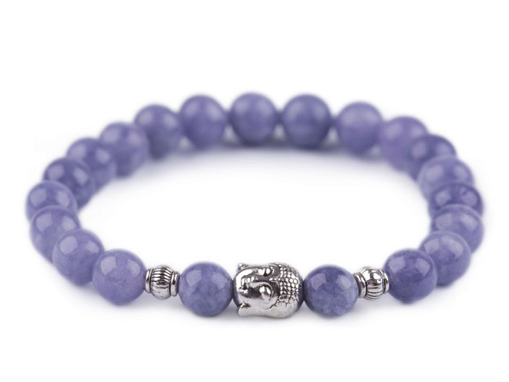 Buddha bracelet quartz with sodalite