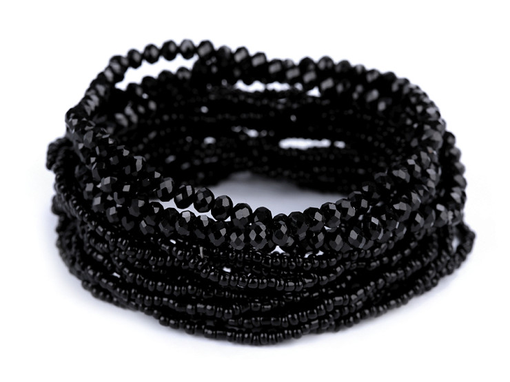Multi-row Bead Stretch Bracelet 18 pcs/Set