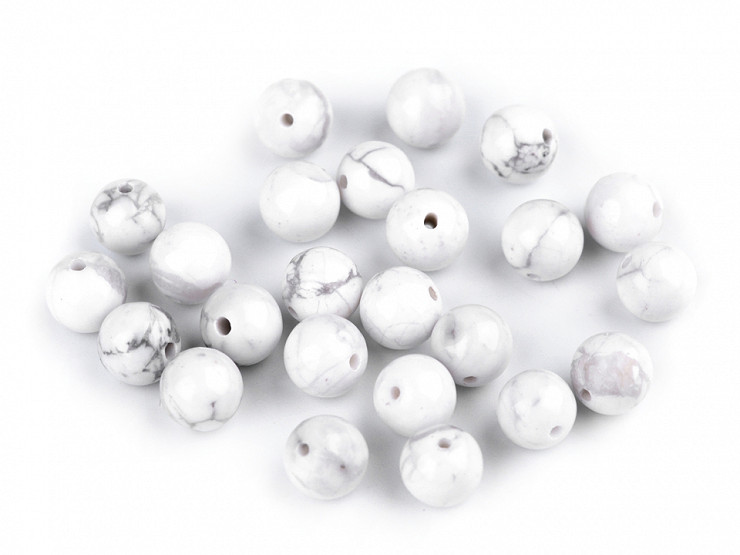 Mineral / Gemstone Beads Howlit Ø8 mm