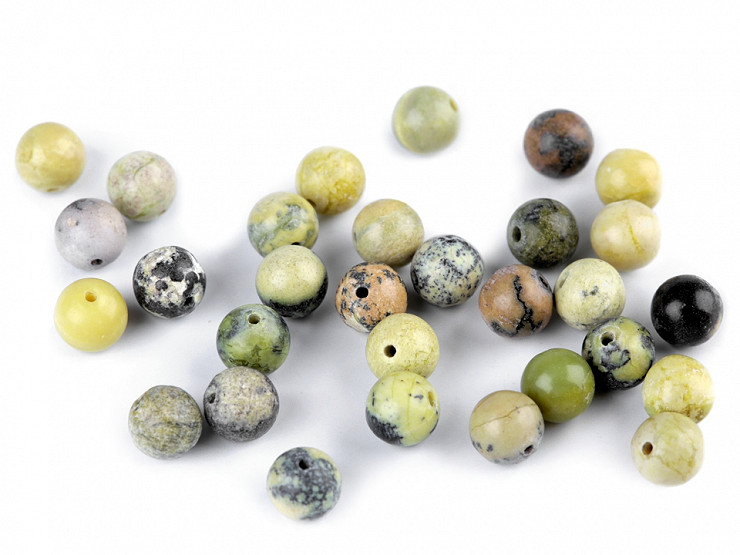 Mineral beads Jasper yellow Ø6 mm