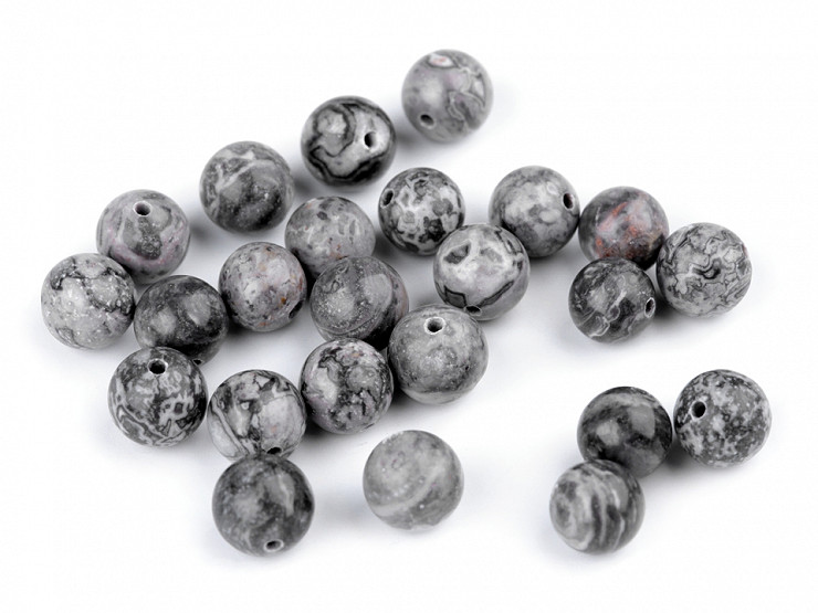 Mineral Beads Marble Ø8 mm