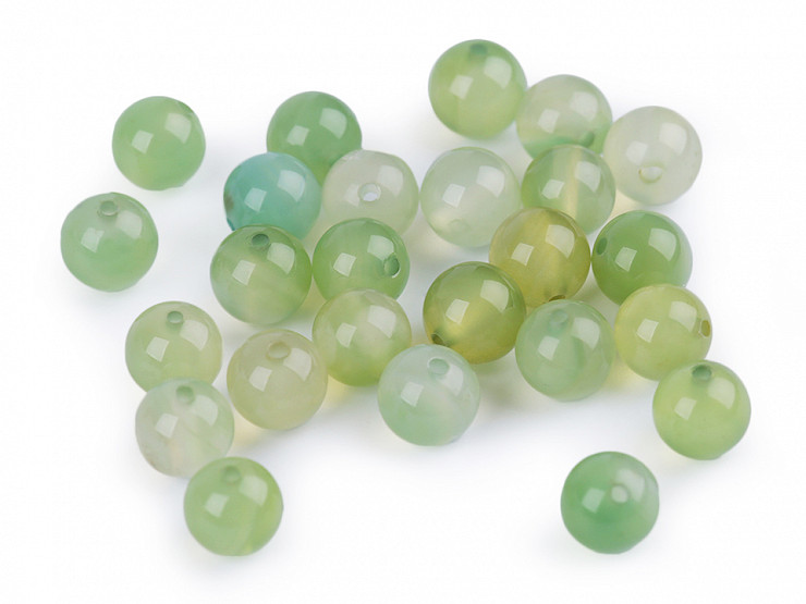 Mineral Beads Green Chalcedony Ø8 mm