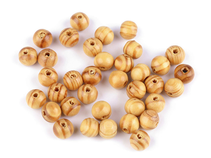 Perles en bois, Ø 10 mm