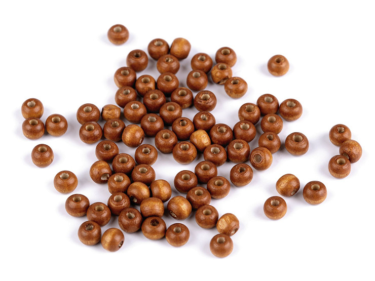 Perline in legno, Ø 5-6 mm
