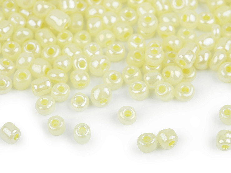 Cuentas de semillas 5/0 - 4,5 mm perla, opaca
