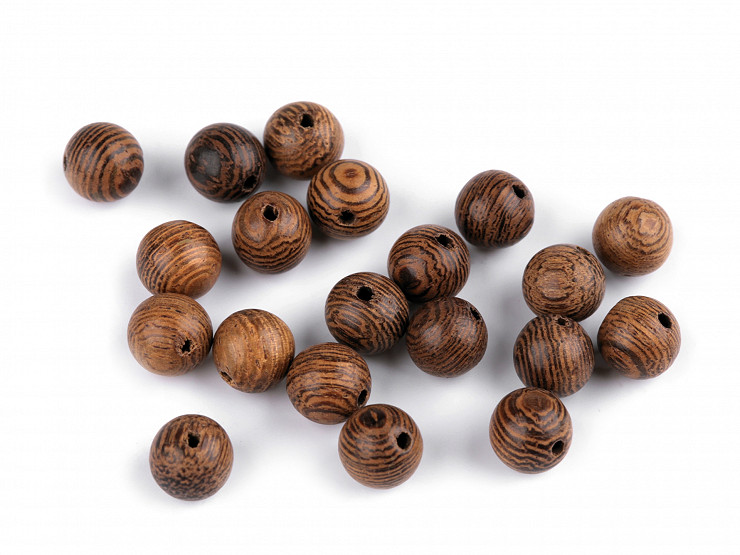 Perline in legno, dimensioni: Ø 8 mm