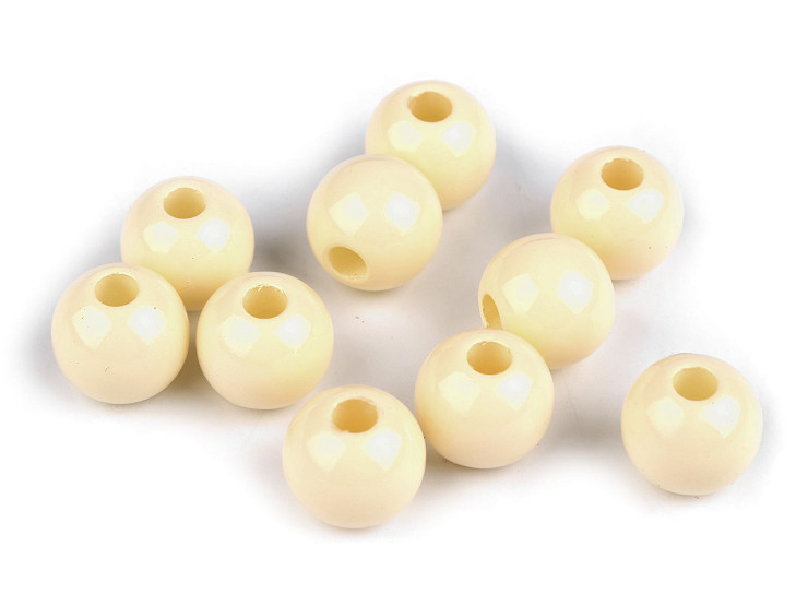 Perles en plastique, Ø 16 mm