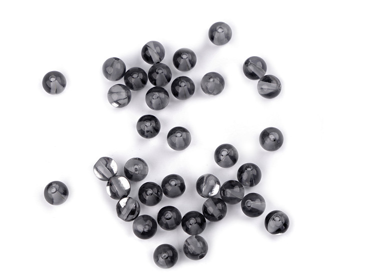 Perles en verre avec effet AB, Ø 6 mm