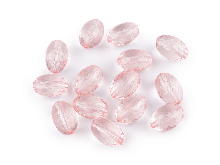 Perles en plastique en forme d’olives, 10 x 15 mm