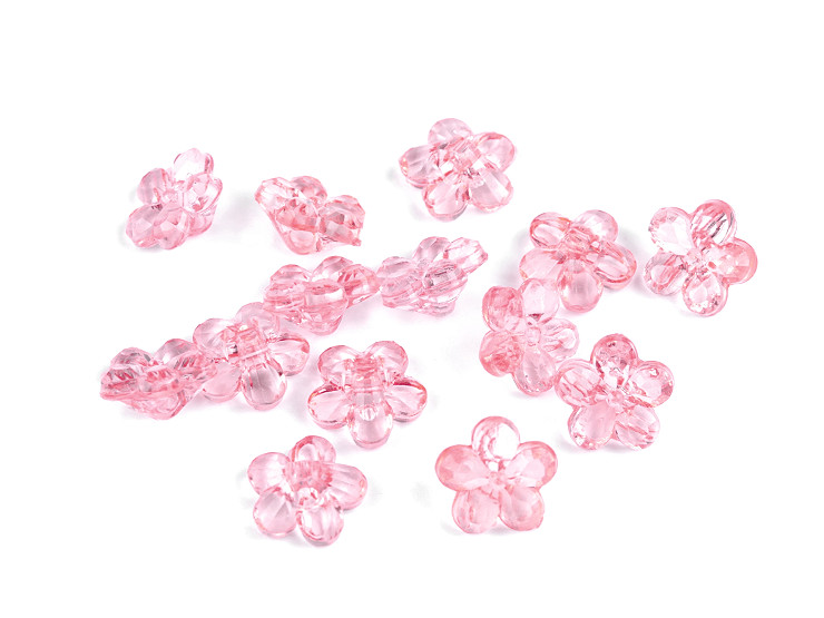 Plastic Buttons / Beads, Flower Ø12 mm