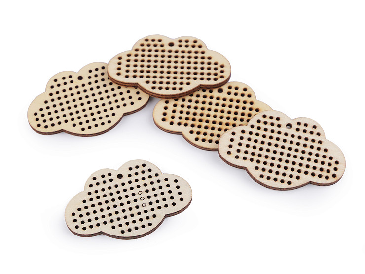 Multi-Holes Wooden Shapes for DIY Cross Stitch