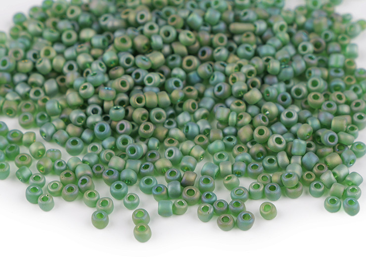 Seed beads 8/0 - 3 mm frosted AB