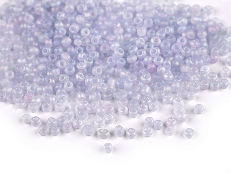 Seed beads 8/0 - 3 mm frosted AB