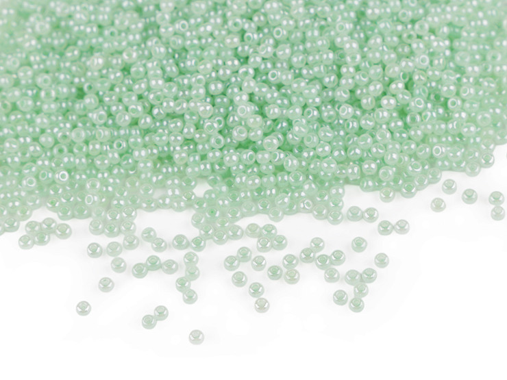 Perles de rocaille 15/0 - 1,5 mm, nacrées, opaques