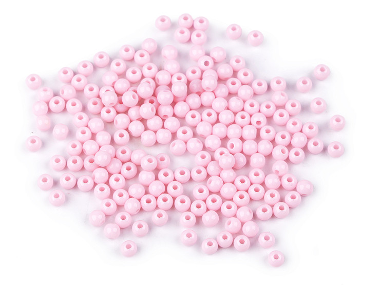Perline in plastica, colorate, Ø 4 mm