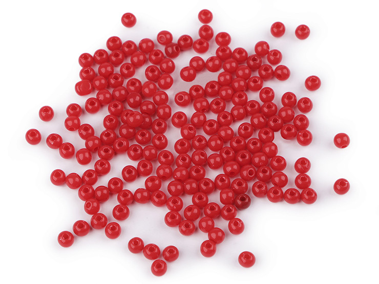 Perline in plastica, colorate, Ø 4 mm
