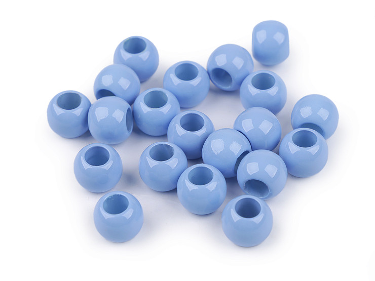 Perles en plastique, Ø 12 mm