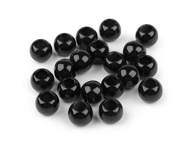 Perles en plastique, Ø 12 mm