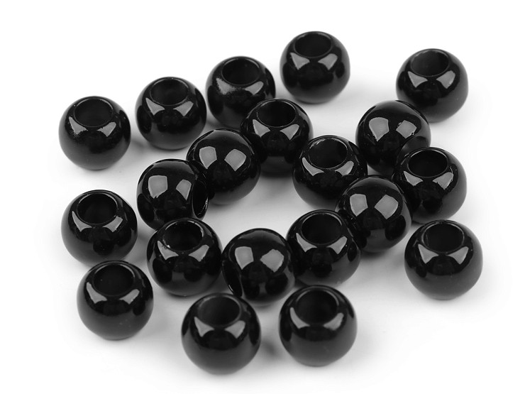Perles en plastique, Ø 14 mm