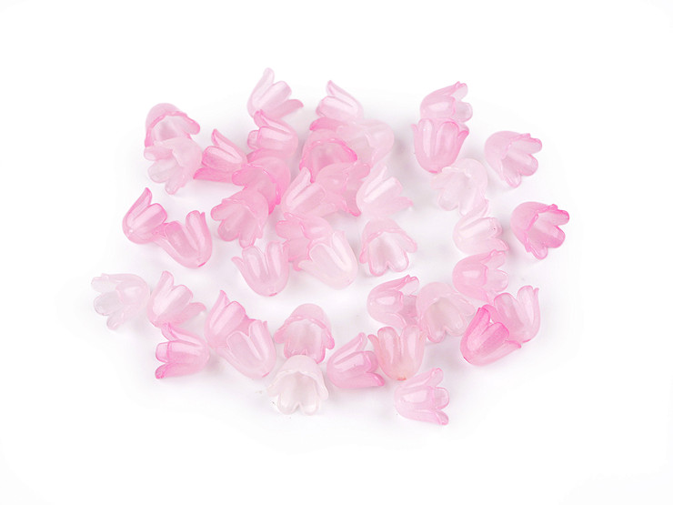 Mărgele din plastic clopoțel / fustă 9x11 mm