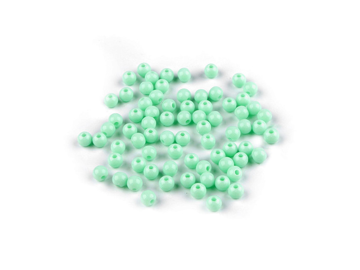 Plastové korálky Ø6 mm