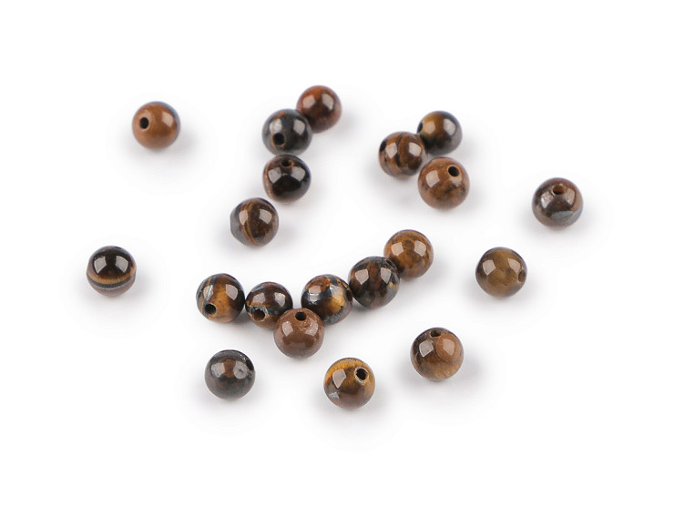 Tygris szem, ásványgyöngy Ø4 mm