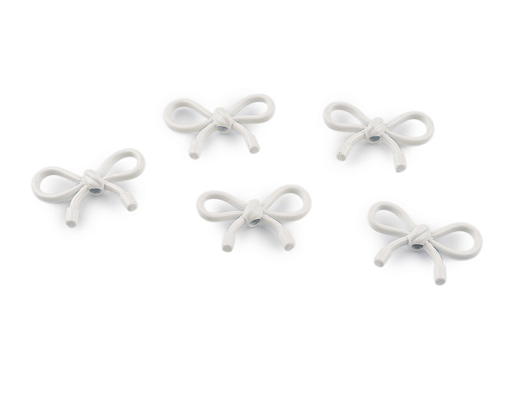 Kovové korálky / přívěsky mašle 13x20 mm