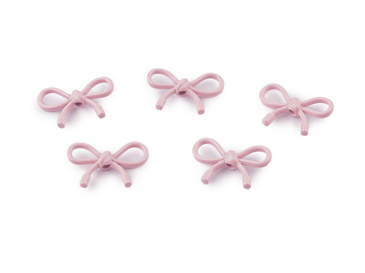 Kovové korálky / přívěsky mašle 13x20 mm