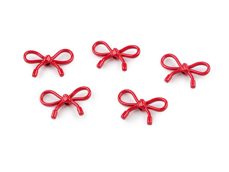 Kovové korálky / přívěsky mašle 13x20 mm