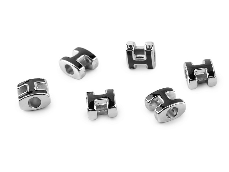 Koraliki plastikowe duży otwór do przewlekania H 10x11 mm 