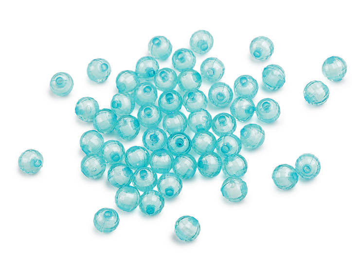 Plastové koráliky ploškované Ø8 mm