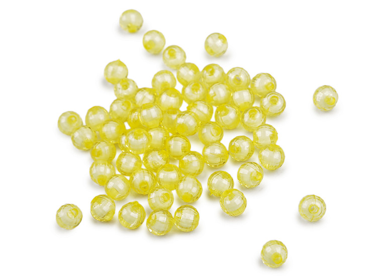 Plastové koráliky ploškované Ø8 mm