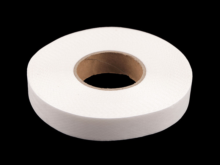 MSIHEY Nastro Biadesivo in Tessuto e Forbici Bianche, 2,5 cm x 10 m, Nastro Orlo per Tende, per Cucire orli, Pantaloni, Indumenti, Tessuti, Senza Cuciture Senza Stiratura Nastro Forte per