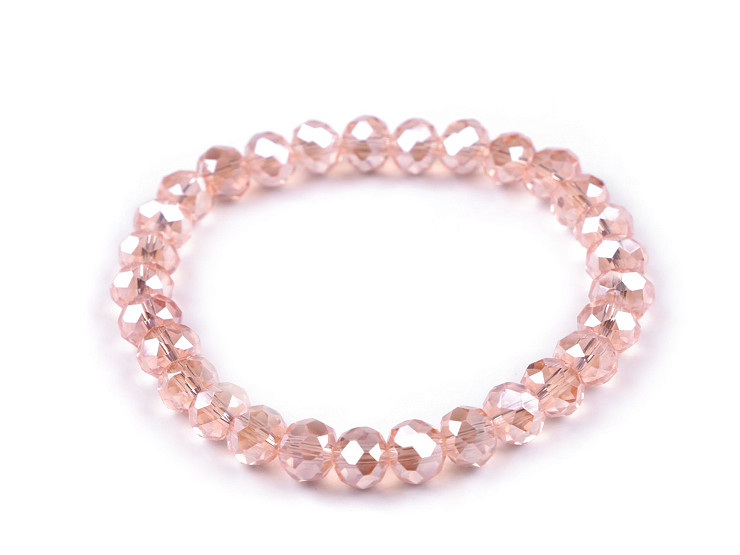 Bracelet élastique en perles taillées