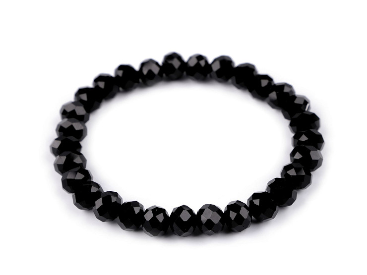 Armband elastisch mit geschliffenen Perlen