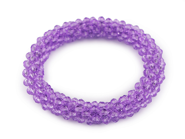 Armband/Gummiband aus geschliffenen Perlen