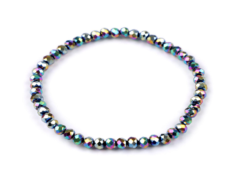 Bracelet élastique en perles taillées